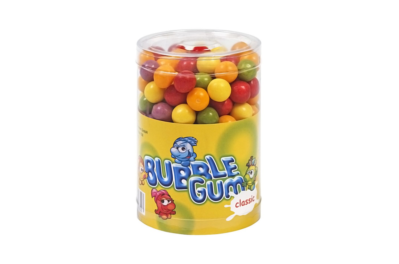 500g bubble gum balls classic in can