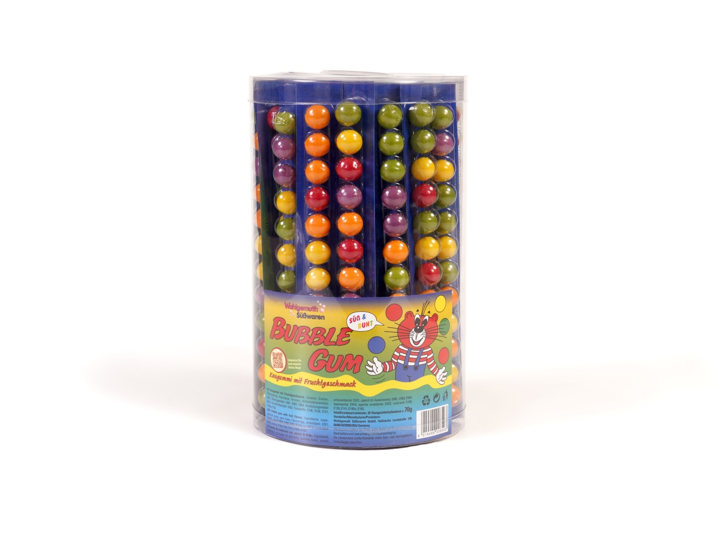 12er Kaugummikugelstange classic in Dose 40 Stück