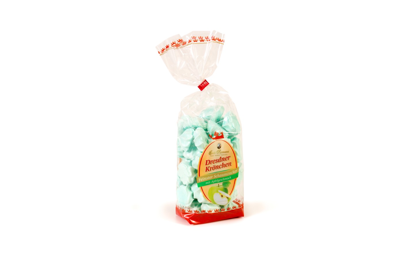 100g Schaumzucker Krönchen mit Apfelgeschmack