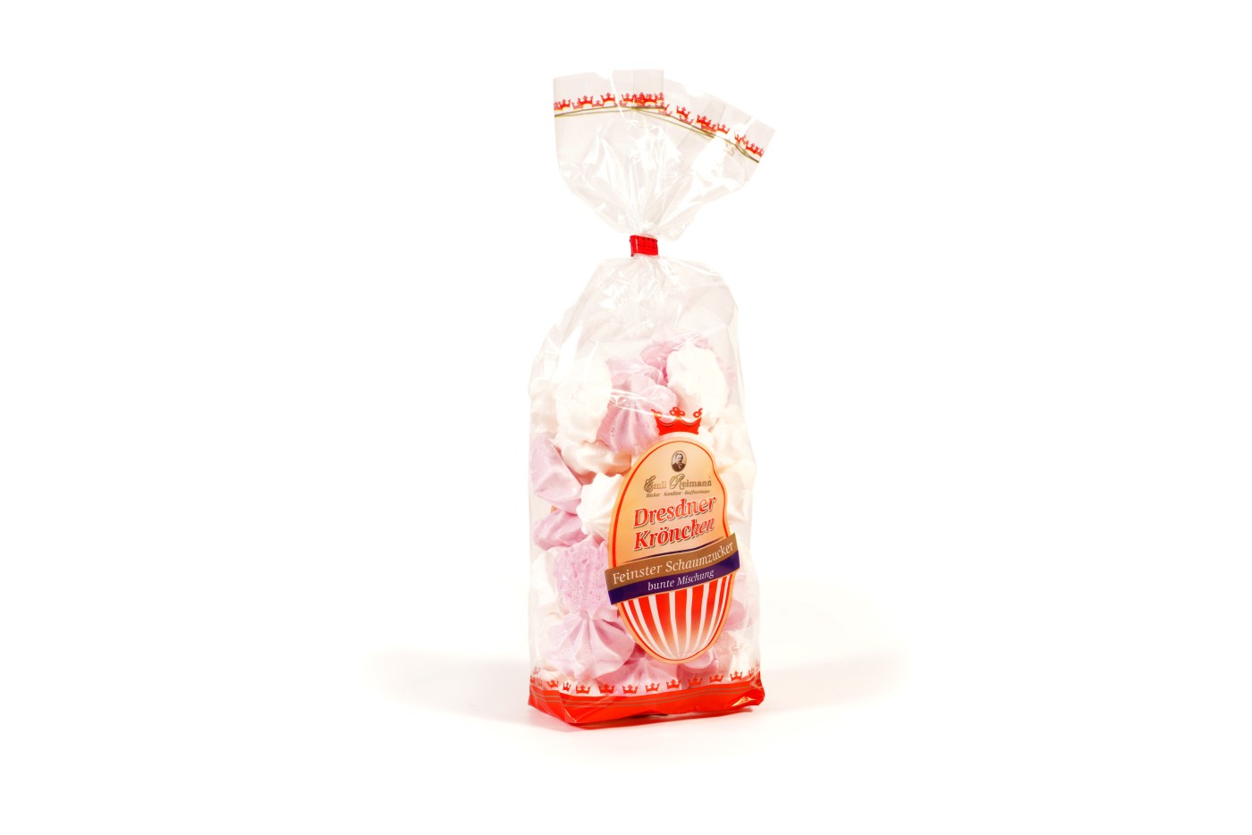 100g Schaumzucker  Krönchen - bunt