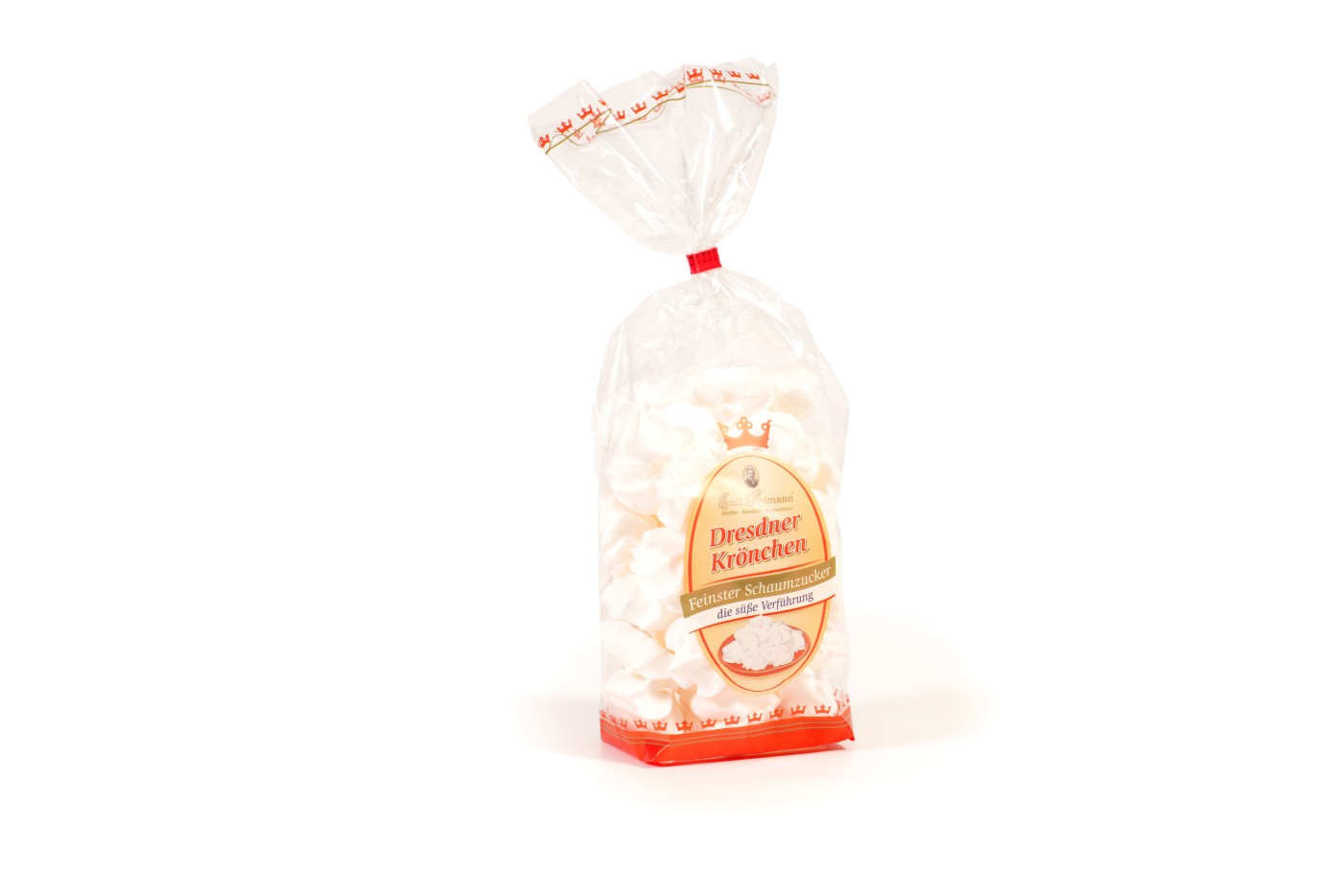 100g Schaumzucker Krönchen - weiß